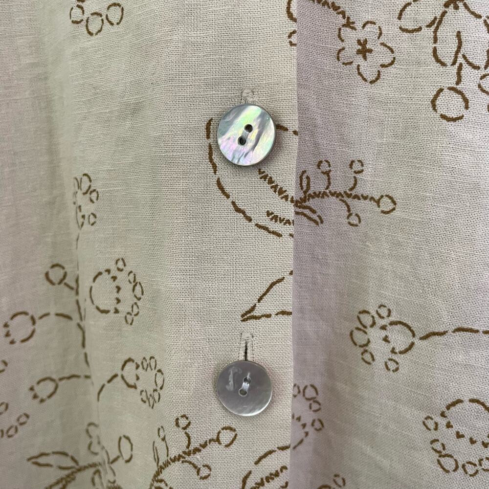 Madewell Cream Floral-Print Midi Dress - Picture 8 of 11